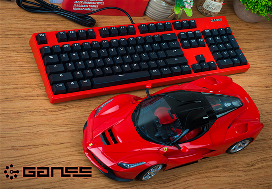 GANSS高斯发布GS104法拉利经典配色机械键盘[多图]图片5