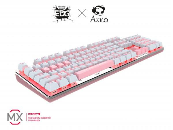 Akko EDG发布AKS104真爱粉玫红色Cherry轴版本机械键盘[多图]图片2