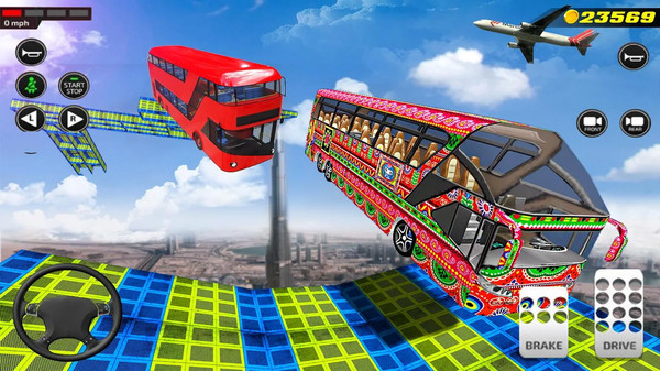 天空轨道巴士驾驶模拟3D游戏图1