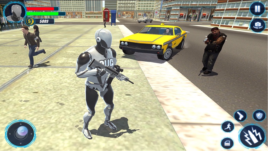 警察机器人警察游戏中文版（Police Robot Cop Game）图2: