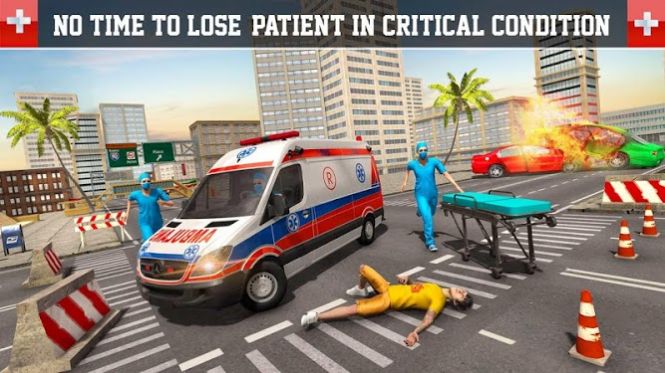 紧急救护车救援驾驶模拟器游戏图1