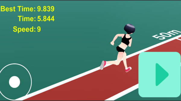 女高中生100米短跑游戏图2