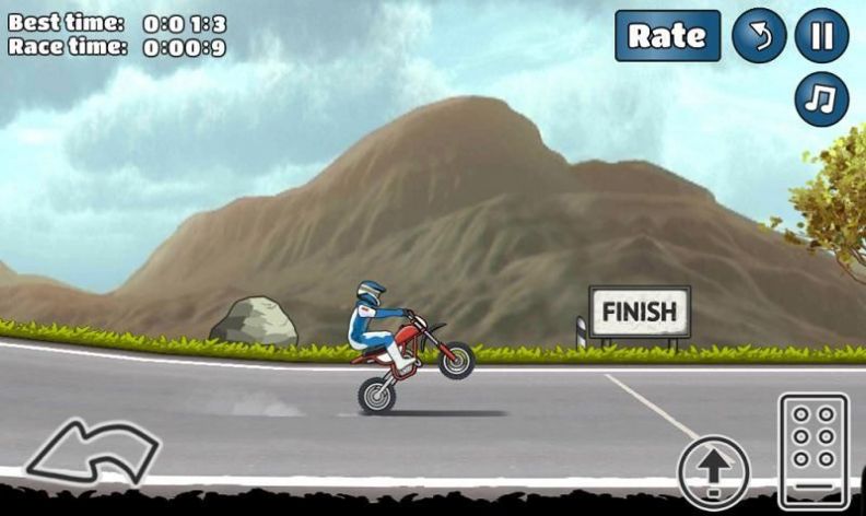 摩托车翘头游戏苹果ios版（wheelie challenge）图2:
