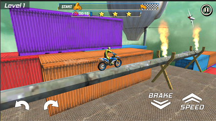 超级极限摩托车特技赛车游戏手机版图片1