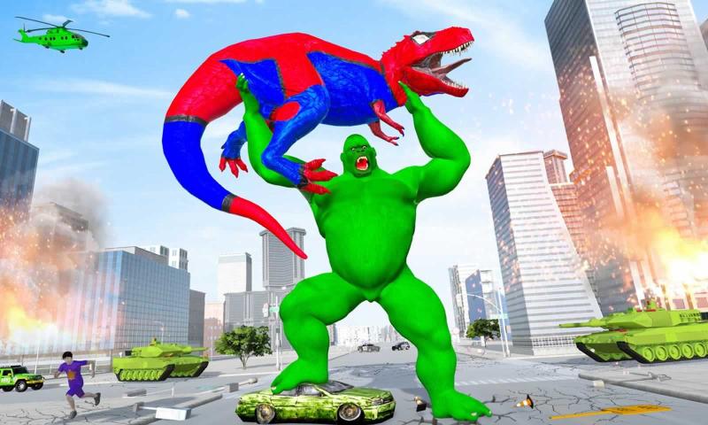 极限恐龙城市突破3D游戏安卓版图片1