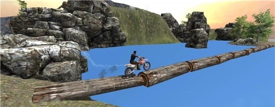摩托车斜坡疯狂特技游戏图1