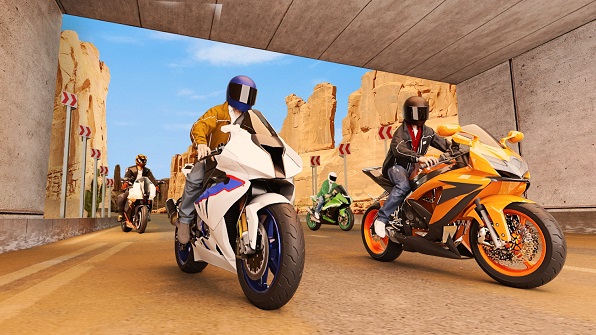 真实摩托车模拟赛3D游戏安卓版图1: