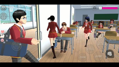 樱花校园模拟器2022年最新版追风中文汉化版图片1
