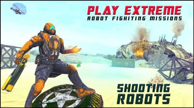 机器人射击离线游戏中文版（Shooting Robots）图1: