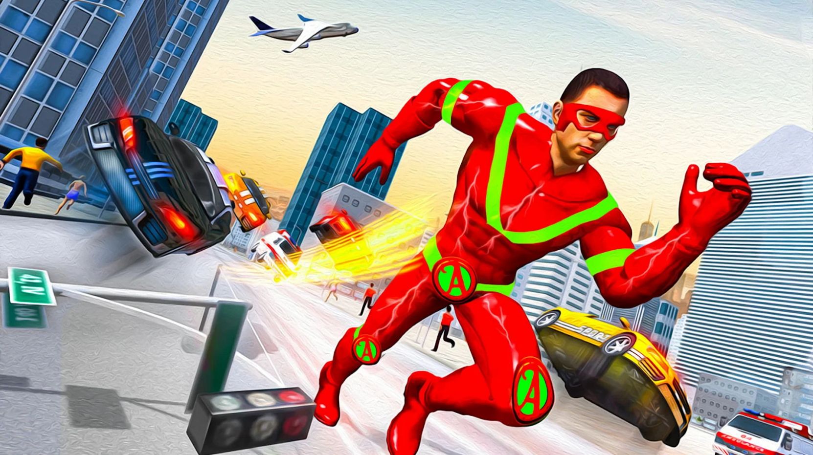 飞行超人城市英雄游戏安卓版图片1