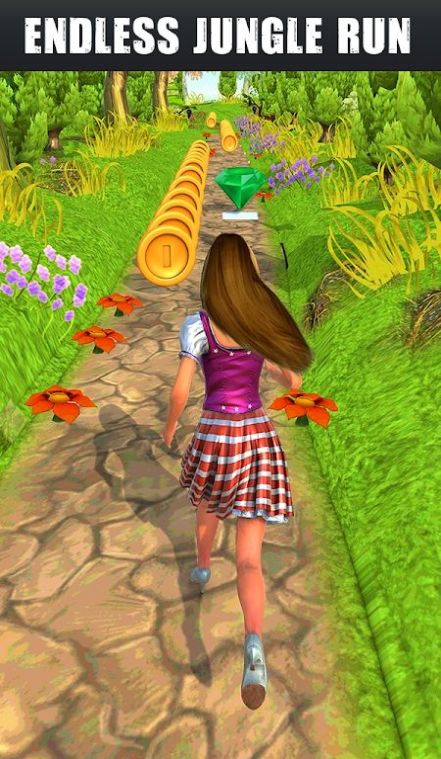 公主丛林赛跑游戏中文版（Princess Jungle Runner）图2: