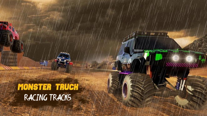 怪物卡车赛道游戏手机版（Monster Truck Racing Tracks）图3:
