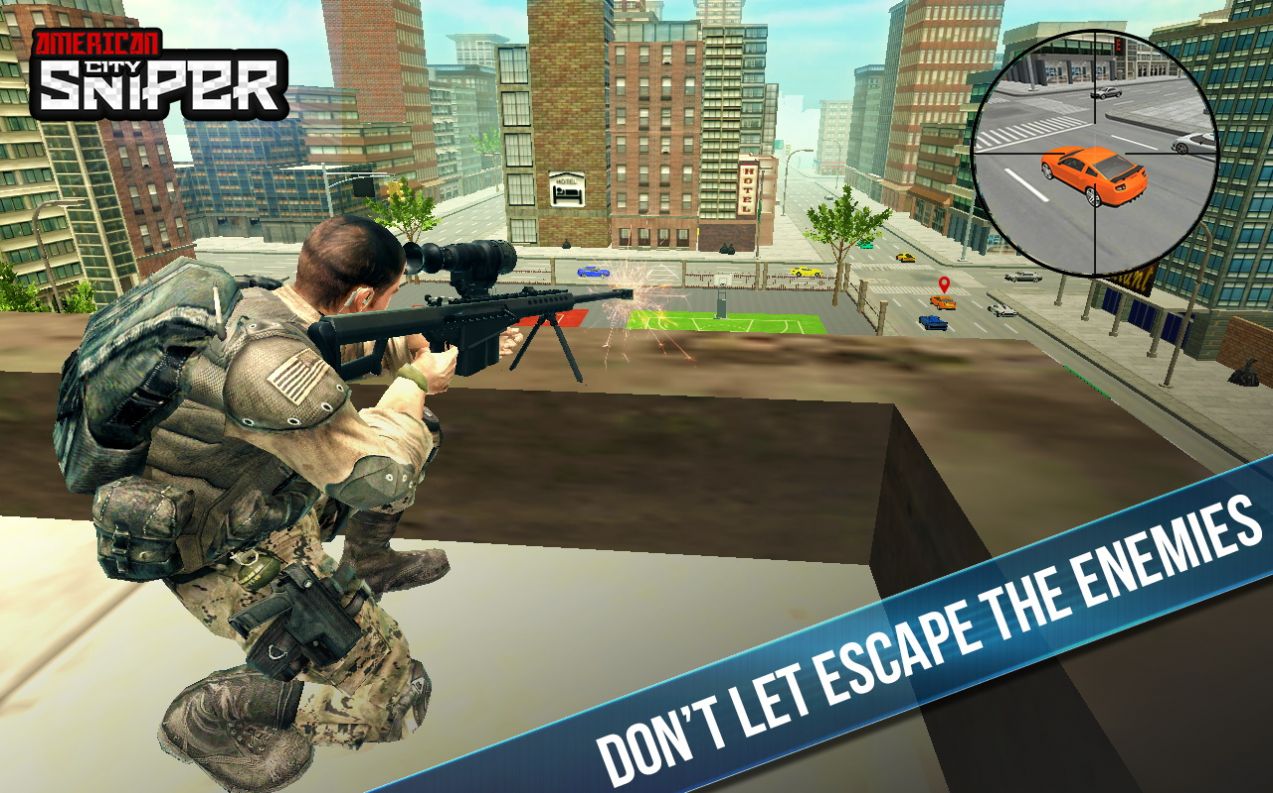 狙击猎人3d游戏安卓版（American City Sniper Shooter）图2:
