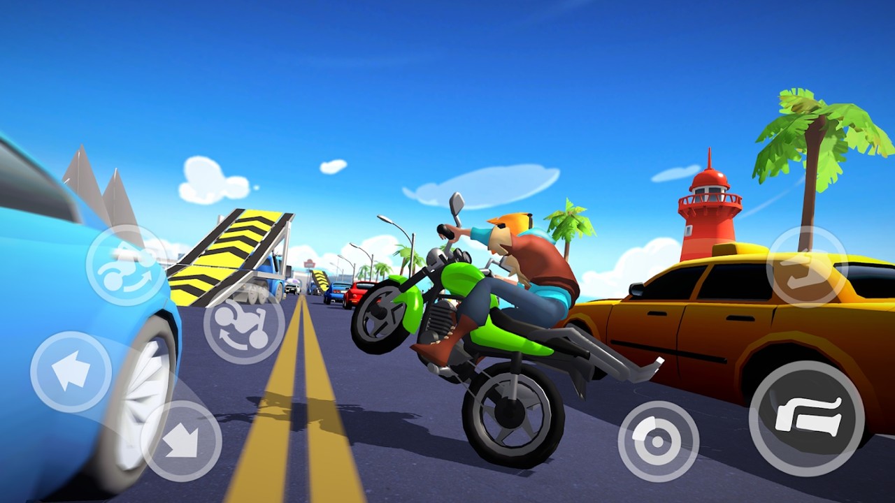 疯狂的摩托车送货游戏安卓版图片1