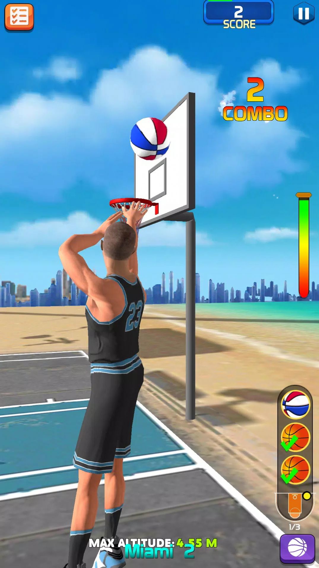 三分球大师街头灌篮游戏安卓版（Basketball Player Shoot）图1: