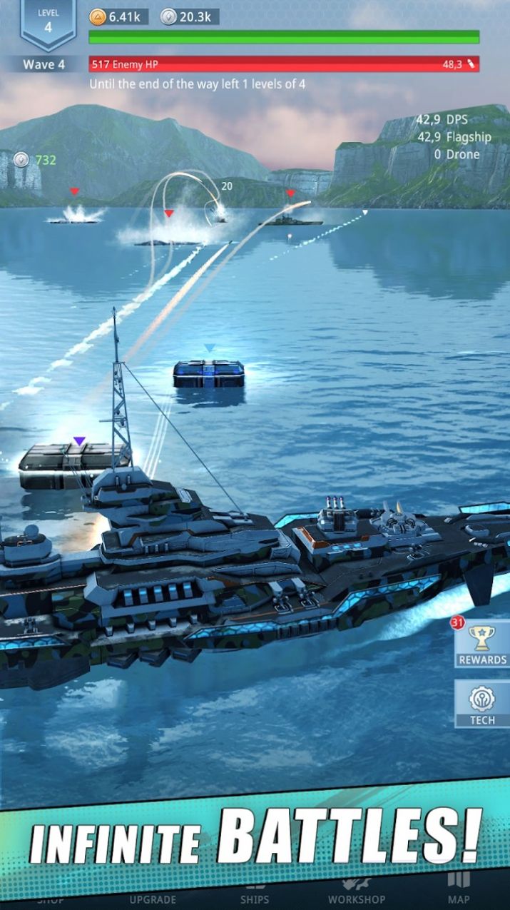 舰队战舰射击游戏汉化安卓版图片1