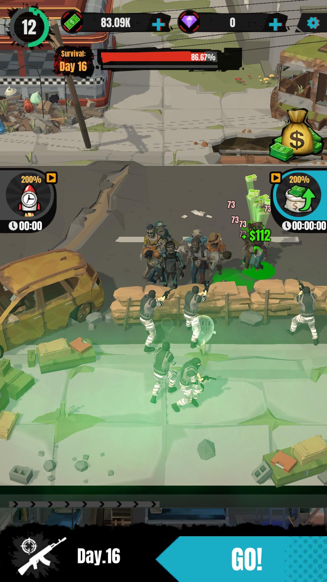僵尸生存射击战争游戏手机版图2: