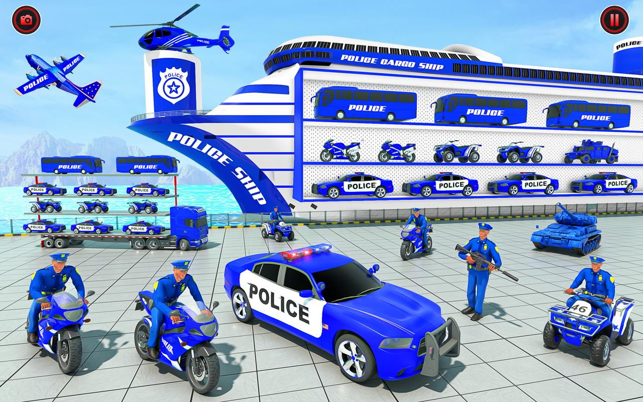 警察货运卡车游戏图3