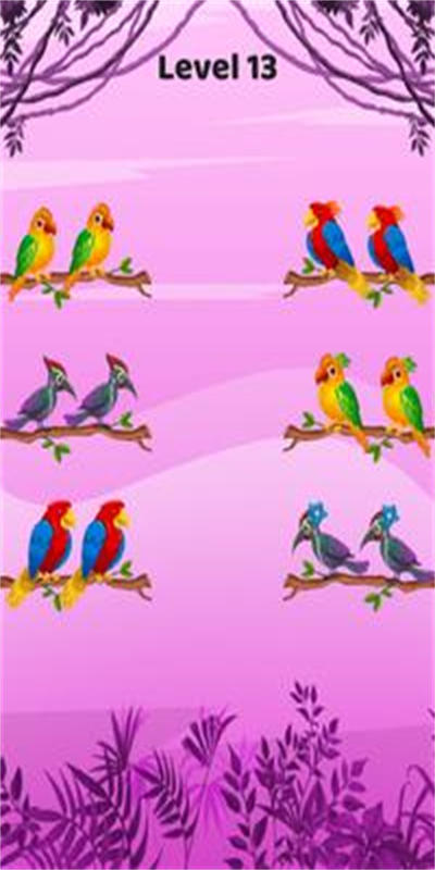 鸟类颜色排序游戏图2