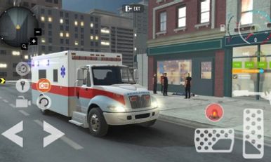 救护车城市驾驶模拟器游戏手机版图1: