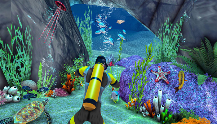 水肺潜水员水下救援游戏手机版图片1