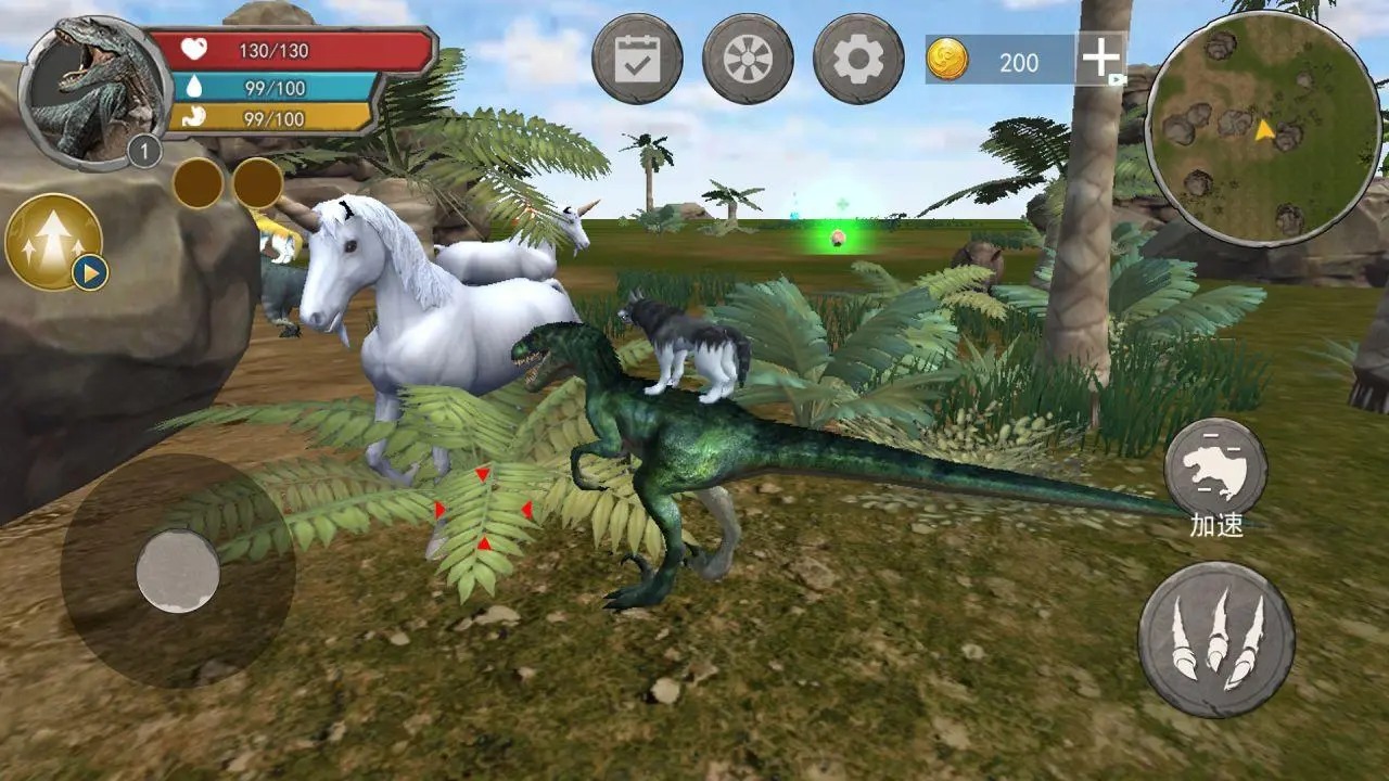 恐龙抗狼吞噬生存游戏安卓版图2: