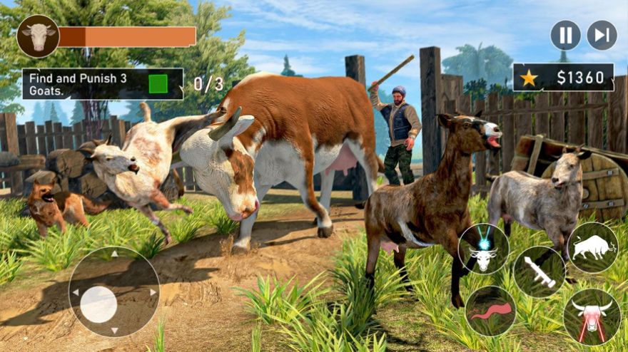 疯狂可怕的牛横冲直撞模拟游戏安卓版图1: